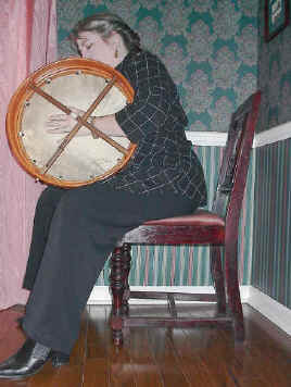 sitting with the bodhran